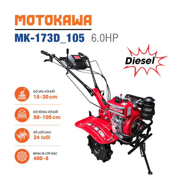 Máy xới đất chạy dầu MOTOKAWA MK-173D_105