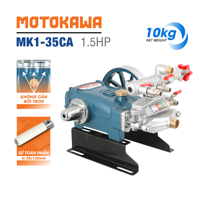 Đầu Bơm Cao Áp MOTOKAWA MK1-35CA (1.5HP)