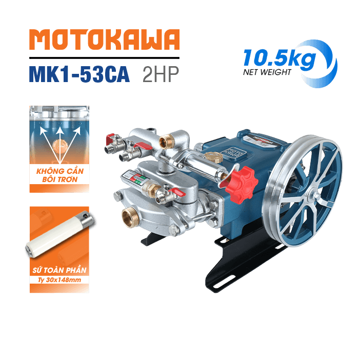 Đầu bơm ty sứ MOTOKAWA MK1-53CA (2HP)
