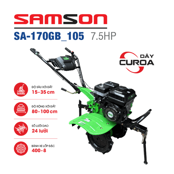 Máy xới đất chạy xăng SAMSON SA-170GB_105 (dây curoa)