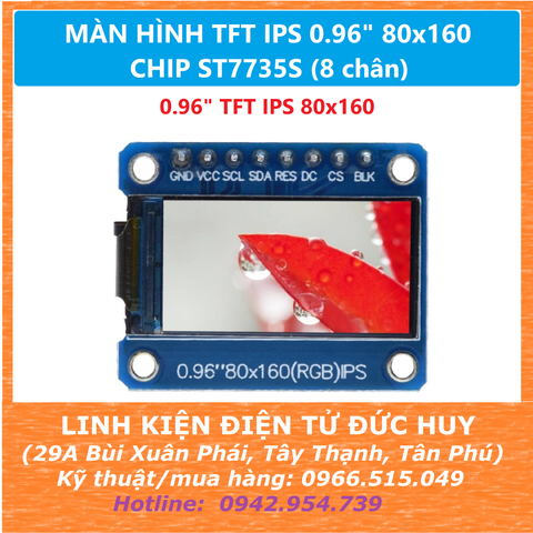 MÀN HÌNH TFT IPS 0.96