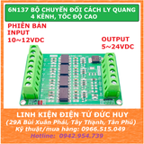 6N137 BỘ CHUYỂN ĐỔI TÍN HIỆU CÁCH LY QUANG 4 KÊNH, TỐC ĐỘ CAO