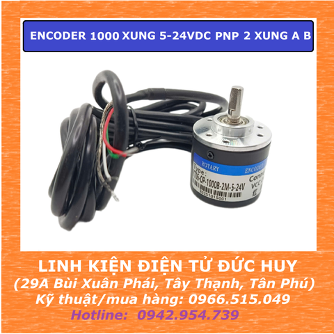 ENCODER 1000 XUNG 5-24VDC NPN 2 XUNG A B