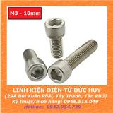 Bulong lục giác M3 10mm, Inox 304