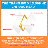THẺ TRẮNG RFID MIFARE S50 13.56MHZ