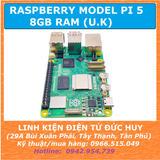 MÁY TÍNH NHÚNG RASPBERRY MODEL PI 5 8GBRAM (CHÍNH HÃNG U.K)