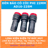AD16-22SM đèn báo, còi báo động 22mm 12V 24V 220V