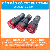 AD16-22SM đèn báo, còi báo động 22mm 12V 24V 220V