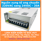 NGUỒN XUNG TỔ ONG 24V 20A 480W, CÓ QUẠT TẢN NHIỆT