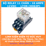 RELAY KIẾNG TRUNG GIAN 11 CHÂN 12V 10A LY3N