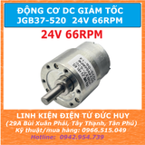 JGB37 520 ĐỘNG CƠ GIẢM TỐC 24VDC 66RPM