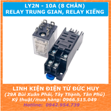 LY2N RELAY KIẾNG, RƠLE TRUNG GIAN 8 CHÂN, 220VAC 10A