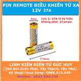 PIN 12V-23A, 12V-27A DÙNG CHO REMOTE CỬA CUỐN, REMOTE XE MÁY, Ô TÔ , THIẾT BỊ BÁO ĐỘNG