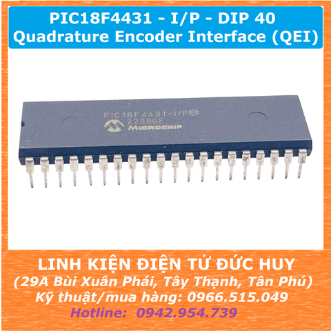 PIC18F4431 18F4431 I/P DIP40 (Quadrature Encoder Interface (QEI))