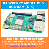 MÁY TÍNH NHÚNG RASPBERRY MODEL PI 5 8GBRAM (CHÍNH HÃNG U.K)