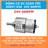 JGB37 520 ĐỘNG CƠ GIẢM TỐC 24VDC 66RPM