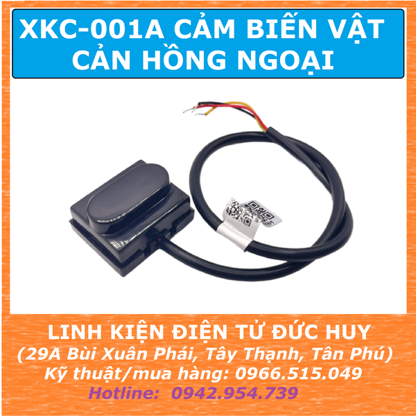 XKC 001A CẢM BIẾN VẬT CẢN HỒNG NGOẠI, CHỈNH KHOẢNG CÁCH TỰ ĐỘNG 0~100CM, 5-12VDC, NO, NPN