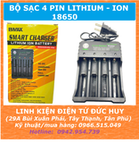 Bộ sạc 4 pin Lithium ion 18650 loại tốt