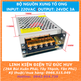 Nguồn xung DC tổ ong 220VAC 24VDC 3A 72W