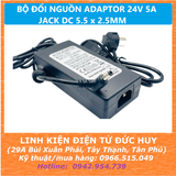 BỘ ĐỔI NGUỒN ADAPTER 24V 5A JACK DC 5.5x2.5mm V2.0