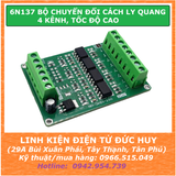 6N137 BỘ CHUYỂN ĐỔI TÍN HIỆU CÁCH LY QUANG 4 KÊNH, TỐC ĐỘ CAO