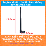 Ăngten anten khuếch đại tín hiệu không dây, sóng 315Mhz, độ lợi gain 6DBI