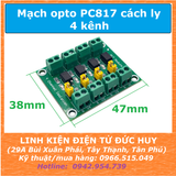 MẠCH OPTO PC817 CÁCH LY 4 KÊNH
