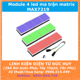 Module 4 led ma trận matrix MAX7219 (xanh dương, đỏ)