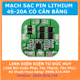 4S 20A 14.8V MẠCH SẠC VÀ BẢO VỆ PIN LITHIUM
