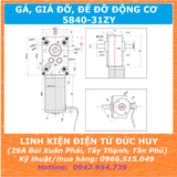 5840-31ZY Động cơ DC giảm tốc moment xoắn cao điện áp 24VDC 80RPM