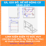 5840-31ZY Động cơ DC giảm tốc moment xoắn cao điện áp 24VDC 40RPM