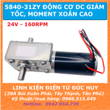 5840-31ZY Động cơ DC giảm tốc moment xoắn cao điện áp 24VDC 160RPM