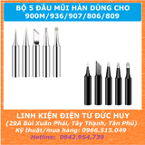 Bộ 5 mũi hàn dùng cho 900M 936 907 806 809