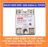 SSR 60DA-H FOTEK SOLID STATE RELAY (RELAY BÁN DẪN ĐIỀU KHIỂN TẢI AC 90~480VAC )