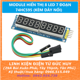 MODULE LED 7 ĐOẠN HIỂN THỊ 8 SỐ 74HC595 ( loại nhỏ 0.36 inch)