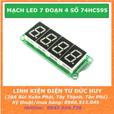 MẠCH LED 7 ĐOẠN 4 SỐ 74HC595