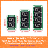 MẠCH LED 7 ĐOẠN 4 SỐ 74HC595