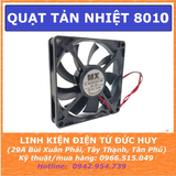 QUẠT LÀM MÁT, TẢN NHIỆT 8010, 5V 12V 24VDC, KÍCH THƯỚC 80 X 80 X 10MM