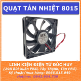QUẠT LÀM MÁT, TẢN NHIỆT 8015, 5/12/24VDC, KÍCH THƯỚC 80 X 80 X 15MM
