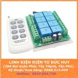 MẠCH ĐIỀU KHIỂN TỪ XA 8 THIẾT BỊ, 8 KÊNH, NGUỒN NUÔI 12V, 24V