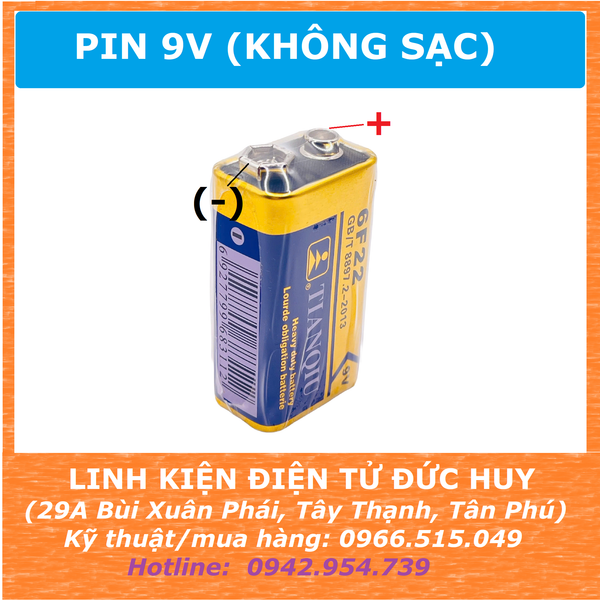 PIN VUÔNG 9V (không sạc)