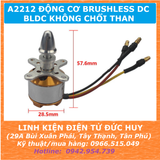 A2212 ĐỘNG CƠ BLDC BRUSHLESS KHÔNG CHỔI THAN 2700KV