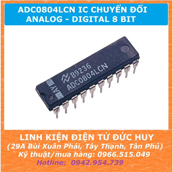 ADC0804LCN IC Chuyển đổi Analog sang Digital  8bit