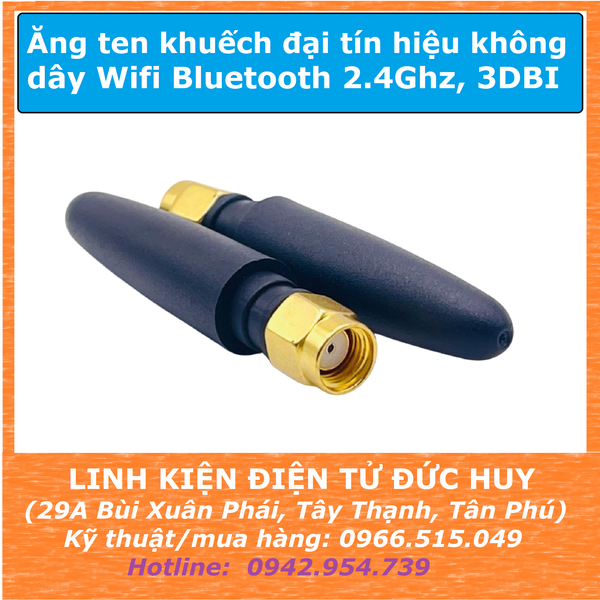 ĂNGTEN khuếch đại tín hiệu không dây NRF24L01 Bluetooth Wifi 2.4Ghz, 3DBI