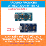 ARDUINO PROMICRO ATMEGA32U4 5V 16MHZ