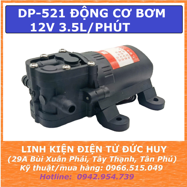 DP-521 ĐỘNG CƠ BƠM ÁP SUẤT, BƠM MÀNG, 3.5L/PHÚT