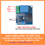 Mạch đóng ngắt bảo vệ quá dòng điện AC tối đa 5A, tích hợp Relay, điện áp 5V