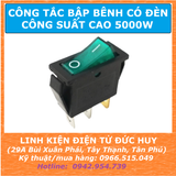 KCD3-101N Công tắc ON OFF bập bênh công suất cao 5000W, có đèn xanh lá