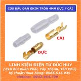 COS ĐẦU ĐẠN GHIM TRÒN 4MM ĐỰC / CÁI ( KÈM VỎ BỌC )