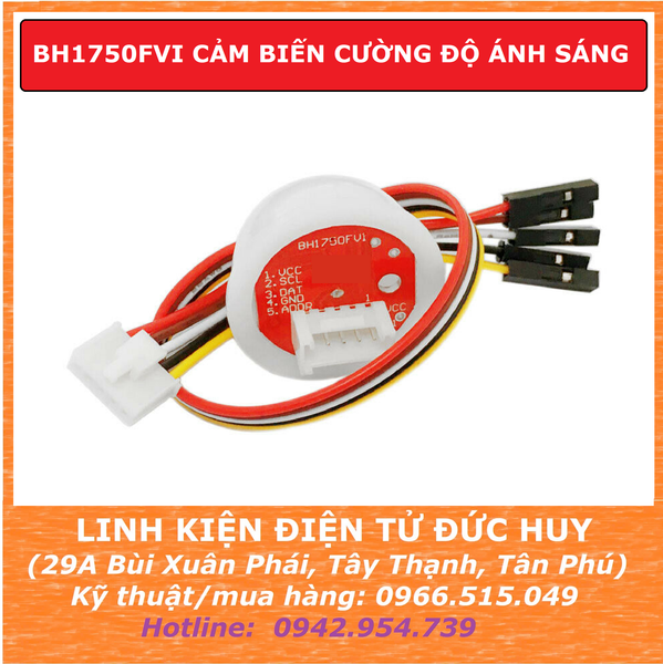 BH1750FVI CẢM BIẾN CƯỜNG ĐỘ ÁNH SÁNG